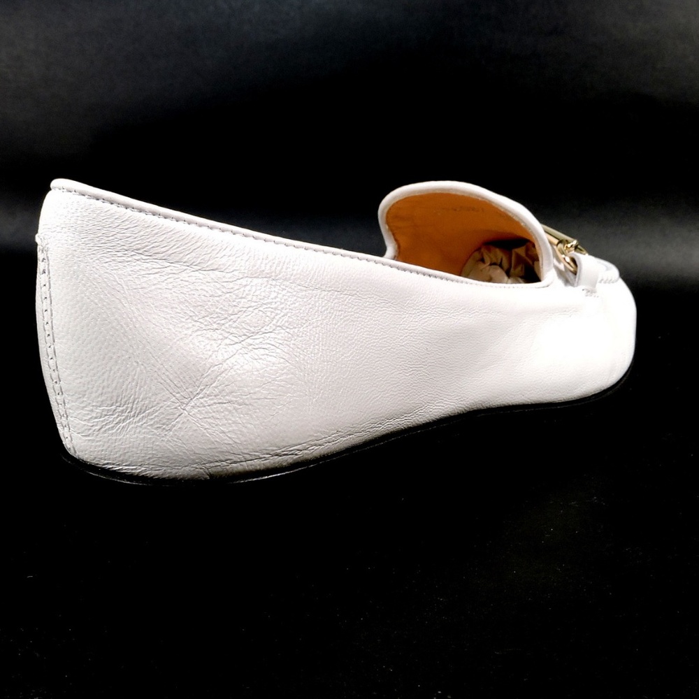 BALDININI 🇮🇹WOMEN'S  WHITE SOFT LEATHER COMFORT LOAFERS - Picture 6 of 12